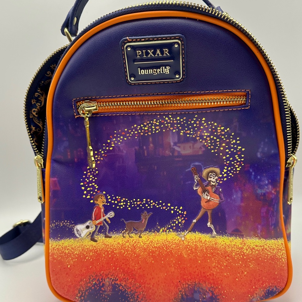 Loungefly Disney Pixar Coco Marigold Bridge Mini Backpack